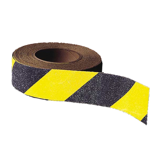 Anti-Slip Tape - Yellow and Black Striped, 2" x 60'