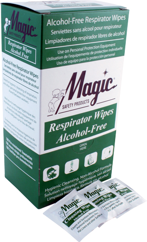 Respirator Refresher Wipes - Alcohol-Free, 100/Box