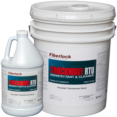 Fiberlock 8316-1-C4 Shockwave RTU Ready To Use Disinfectant/Sanitizer - SEE