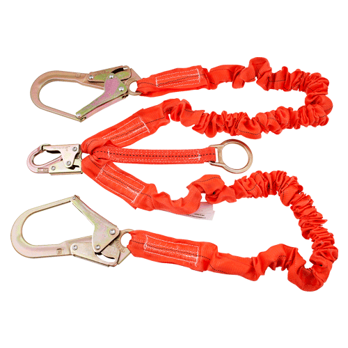 Safe Approach 6246-01-02D Stretchable Series Shock Absorbing Lanyard - 4-1/